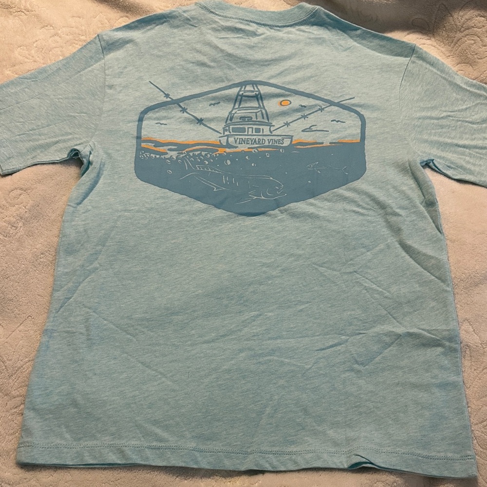 Vineyard Vines Short Sleeve Fishing Charter Pocket Tee Sz XS NWT